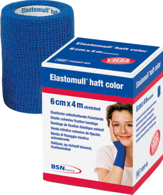 ELASTOMULL haft color 8 cmx20 m Fixierb.blau