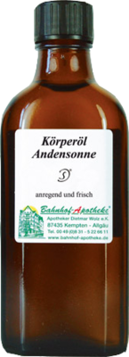 KÖRPERÖL Andensonne