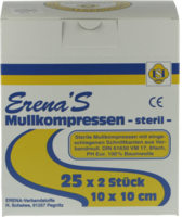 ERENA Mullkompr.10x10 cm steril 8fach