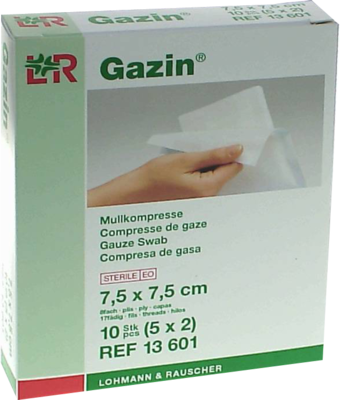 GAZIN Mullkomp.5x5 cm steril 8fach