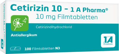 CETIRIZIN 10-1A Pharma Filmtabletten