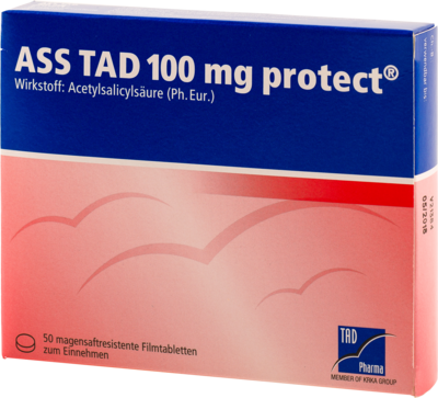 ASS TAD 100 mg protect magensaftres.Filmtabletten