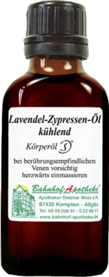 LAVENDEL ZYPRESSEN Öl kühlend Massageöl