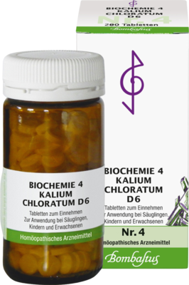 BIOCHEMIE 4 Kalium chloratum D 6 Tabletten