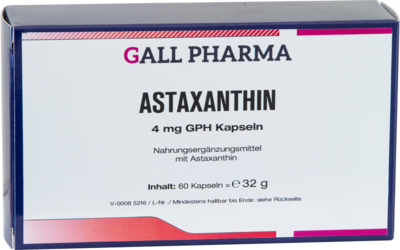 ASTAXANTHIN 4 mg GPH Kapseln