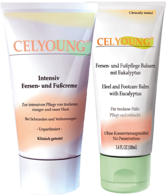 CELYOUNG Intensiv Fersen Fußcr.+Balsam 2x100ml