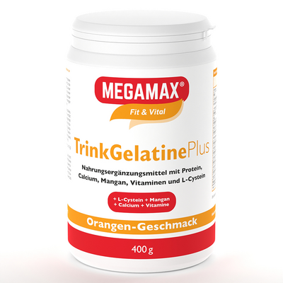 TRINKGELATINE Orange Megamax Pulver