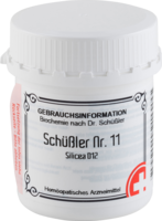 SCHÜSSLER NR.11 Silicea D 12 Tabletten