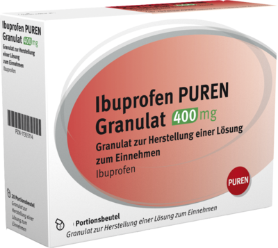 IBUPROFEN PUREN Granulat 400 mg z.Her.e.Lsg.z.Ein.