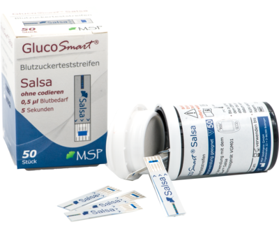 GLUCOSMART Salsa Blutzuckerteststreifen Dose