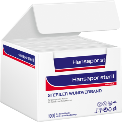 HANSAPOR steril Wundverband 8x10 cm