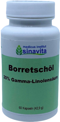 BORRETSCHÖL 20% Gamma-Linolensäure 60 Kapseln