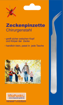 ZECKENPINZETTE Chirurgenstahl