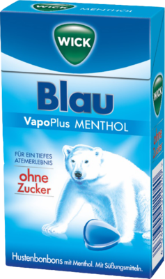 WICK BLAU Menthol Bonbons o.Zucker Clickbox