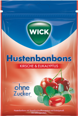 WICK Wildkirsche & Eukalyptus Bonbons o.Zucker Btl