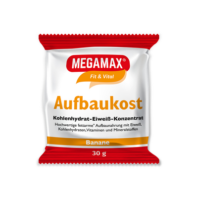 MEGAMAX Aufbaukost Banane Pulver