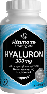 HYALURONSÄURE 300 mg hochdosiert vegan Kapseln