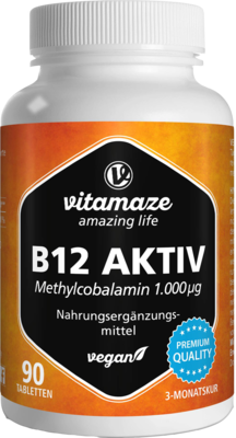 B12 AKTIV 1.000 µg vegan Tabletten