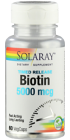 BIOTIN 5000 µg Solaray Kapseln