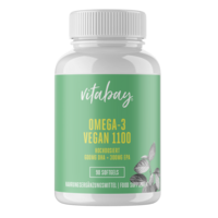 OMEGA-3 1100 mg vegan 600mg DHA+300mg EPA Weichk.