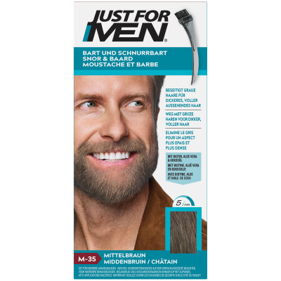 JUST for men Brush in Color Gel mittelbraun