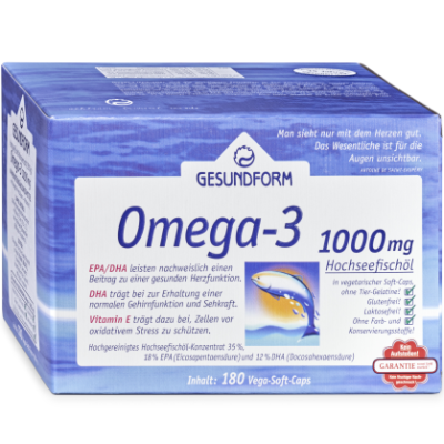 GESUNDFORM Omega-3 1.000 mg Kapseln