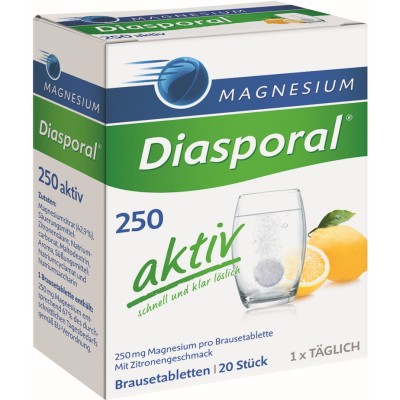 MAGNESIUM DIASPORAL 250 aktiv Brausetabletten