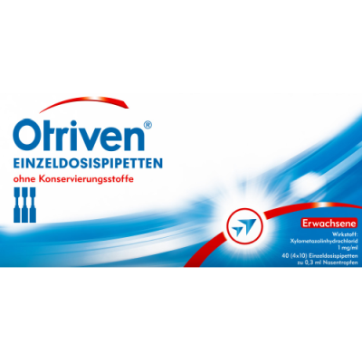 OTRIVEN 0,1% Nasentropfen Einzeldosispipetten