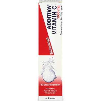 ADDITIVA Vitamin C Blutorange Brausetabletten