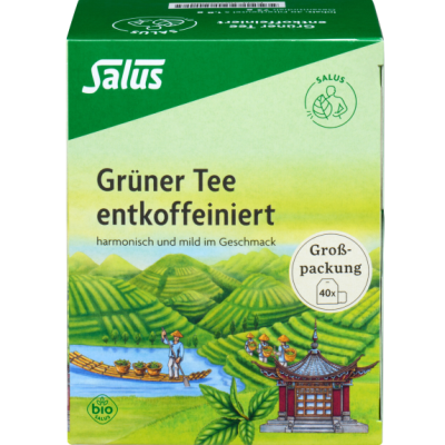 GRÜNER TEE entkoffeiniert Bio Salus Filterbeutel