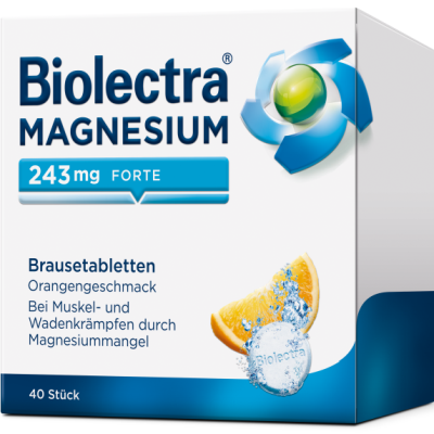 BIOLECTRA Magnesium 243 mg forte Orange Brausetab.