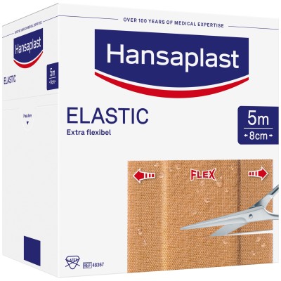 HANSAPLAST Elastic Pflaster 8 cmx5 m