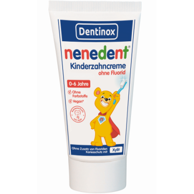 NENEDENT Kinderzahncreme o.Fluorid Standtube