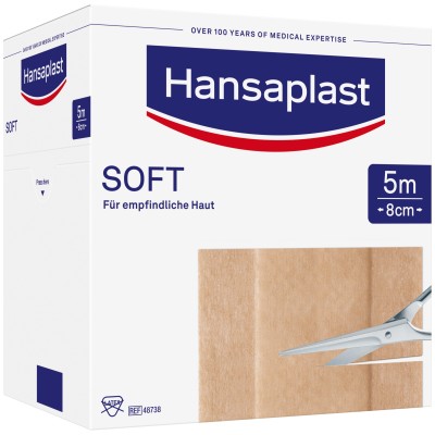 HANSAPLAST Soft Pflaster 8 cmx5 m Rolle