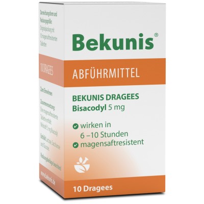 BEKUNIS Dragees Bisacodyl 5 mg magensaftres.Tabl.