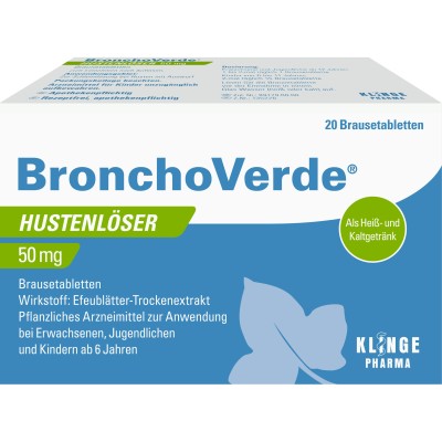 BRONCHOVERDE Hustenlöser 50 mg Brausetabletten