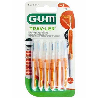 GUM TRAV-LER 0,9mm Kerze orange Intendent.+6Kappen