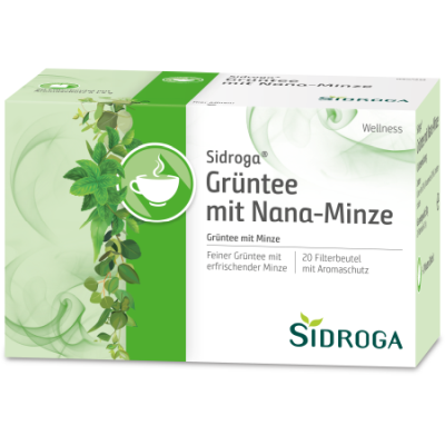 SIDROGA Wellness Grüntee m. Nana-Minze Filterb.