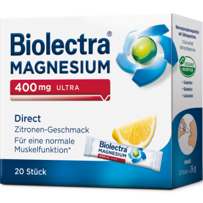 BIOLECTRA Magnesium 400 mg ultra Direct Zitrone