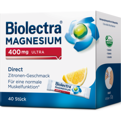 BIOLECTRA Magnesium 400 mg ultra Direct Zitrone