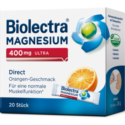 BIOLECTRA Magnesium 400 mg ultra Direct Orange