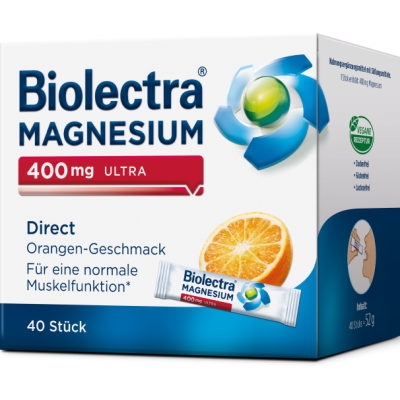 BIOLECTRA Magnesium 400 mg ultra Direct Orange