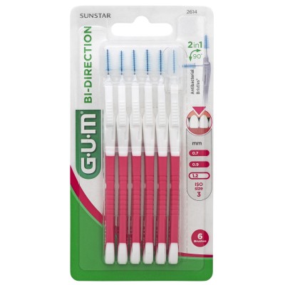 GUM Bi-Direction Interdentalb.1,2 mm pink