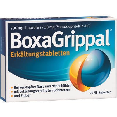 BOXAGRIPPAL Erkältungstabletten 200 mg/30 mg FTA