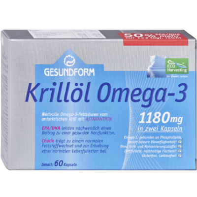 GESUNDFORM Krillöl 1180 mg Antarktis Kapseln