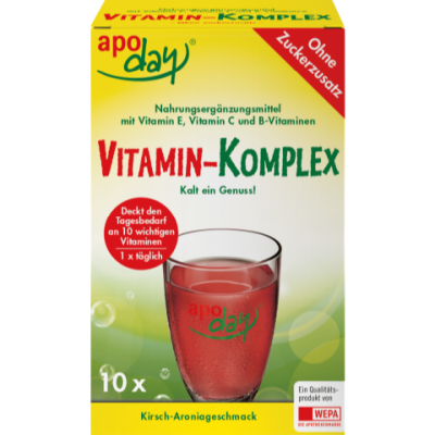 APODAY Vitamin-Komplex Kirsch-Aronia zuckerfr.Plv.