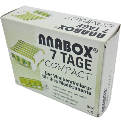 ANABOX Compact 7 Tage Wochendosierer grün/weiß