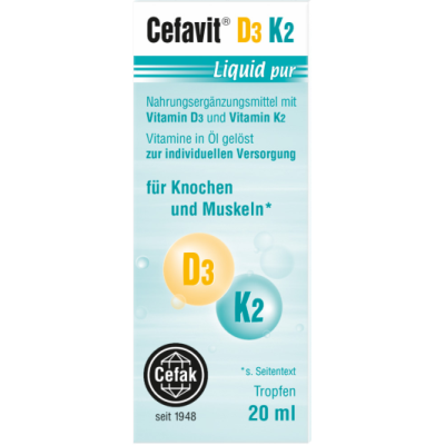 CEFAVIT D3 K2 Liquid pur Tropfen zum Einnehmen