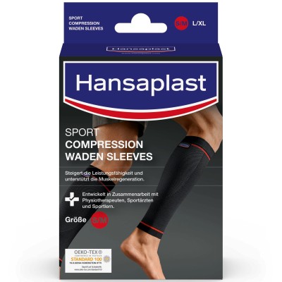 HANSAPLAST Sport Compression Waden-Sleeves Gr.M