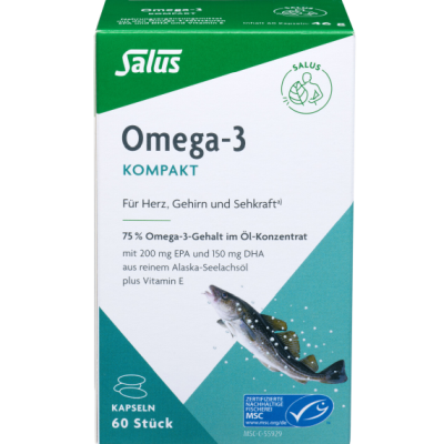 OMEGA-3 KOMPAKT aus reinem Alaska-Seelachsöl Salus